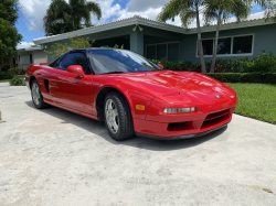 1993 Acura NSX in Formula Red over Black