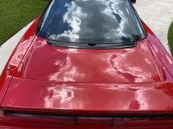 1993 Acura NSX in Formula Red over Black