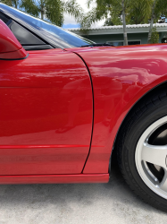 1993 Acura NSX in Formula Red over Black