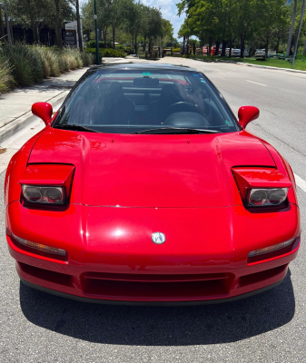 1992 Acura NSX in Formula Red over Black