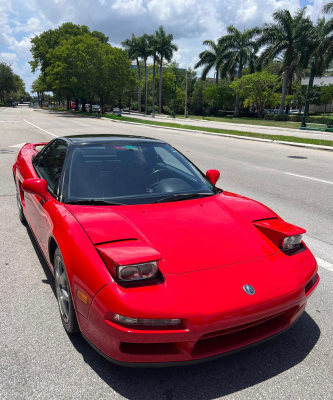 1992 Acura NSX in Formula Red over Black