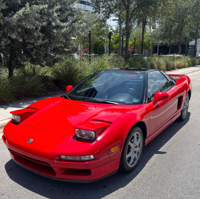 1992 Acura NSX in Formula Red over Black