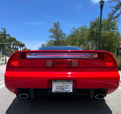 1992 Acura NSX in Formula Red over Black