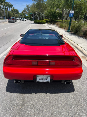 1992 Acura NSX in Formula Red over Black
