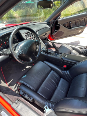1992 Acura NSX in Formula Red over Black