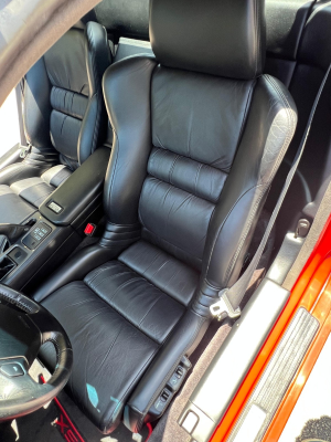 1992 Acura NSX in Formula Red over Black