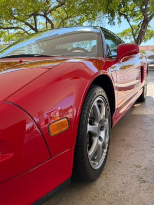 1992 Acura NSX in Formula Red over Black