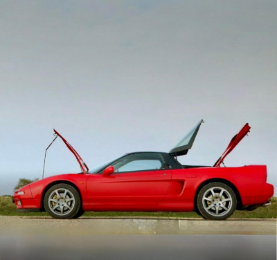 1992 Acura NSX in Formula Red over Black