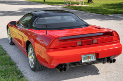 1992 Acura NSX in Formula Red over Black