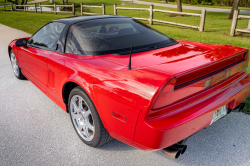 1992 Acura NSX in Formula Red over Black