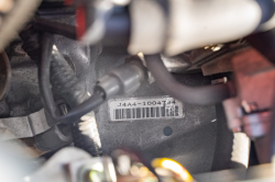 1992 Acura NSX in Formula Red over Black