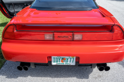 1992 Acura NSX in Formula Red over Black