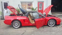 1994 Acura NSX in Formula Red over Tan