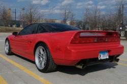 1993 Acura NSX in Formula Red over Black