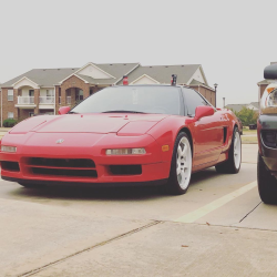 1993 Acura NSX in Formula Red over Black