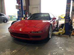 1993 Acura NSX in Formula Red over Black