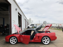 1993 Acura NSX in Formula Red over Black