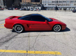 1993 Acura NSX in Formula Red over Black
