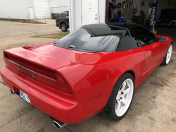 1993 Acura NSX in Formula Red over Black
