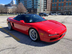 1993 Acura NSX in Formula Red over Black