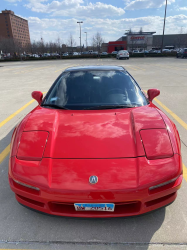 1993 Acura NSX in Formula Red over Black