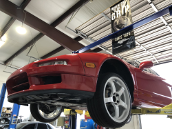 1993 Acura NSX in Formula Red over Black