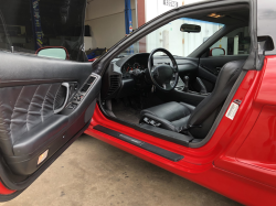 1993 Acura NSX in Formula Red over Black