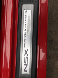 1993 Acura NSX in Formula Red over Black