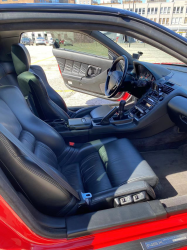 1993 Acura NSX in Formula Red over Black