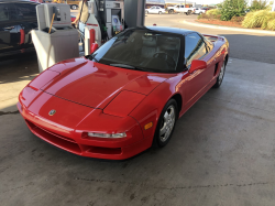 1993 Acura NSX in Formula Red over Black