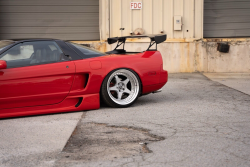 1993 Acura NSX in Formula Red over Black