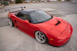 1993 Acura NSX in Formula Red over Black