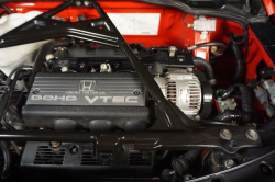 1996 Acura NSX in Formula Red over Tan