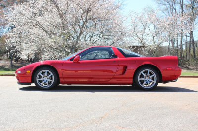 1995 Acura NSX in Formula Red over Black