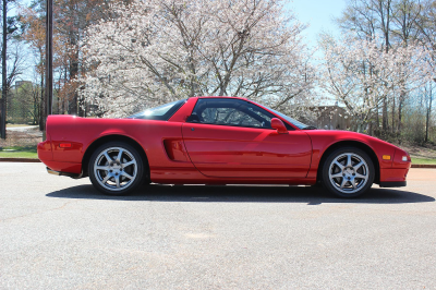 1995 Acura NSX in Formula Red over Black