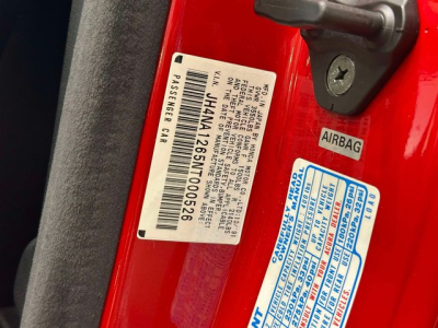 1992 Acura NSX in Formula Red over Black