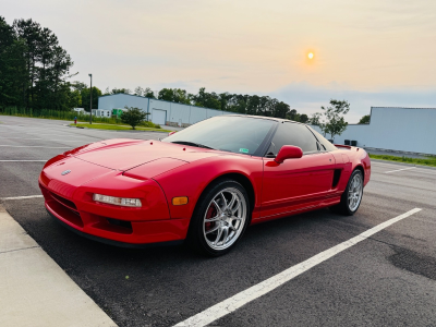 1992 Acura NSX in Formula Red over Black