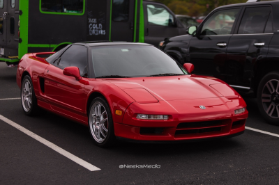 1992 Acura NSX in Formula Red over Black