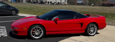 1992 Acura NSX in Formula Red over Black