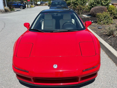 1991 Acura NSX in Formula Red over Ivory
