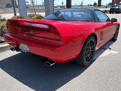 1991 Acura NSX in Formula Red over Ivory