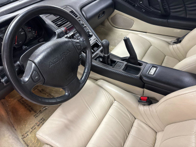 1991 Acura NSX in Formula Red over Ivory