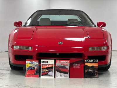 1991 Acura NSX in Formula Red over Ivory