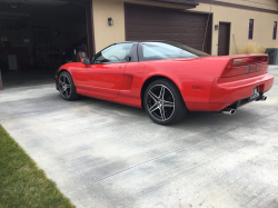 1993 Acura NSX in Formula Red over Black