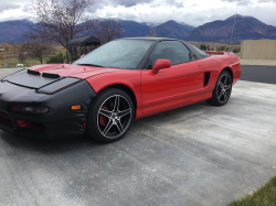 1993 Acura NSX in Formula Red over Black