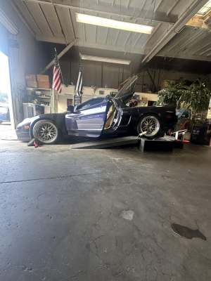 1995 Acura NSX in Purple over Tan