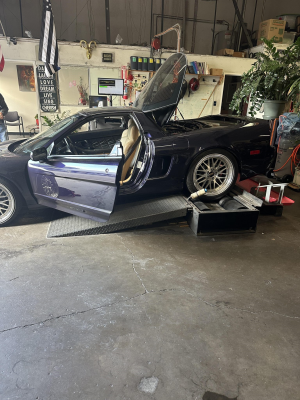1995 Acura NSX in Purple over Tan