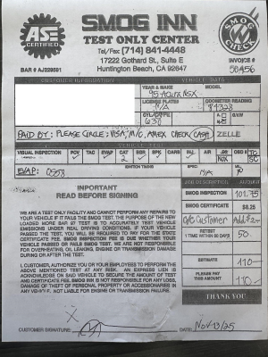 1995 Acura NSX in Purple over Tan