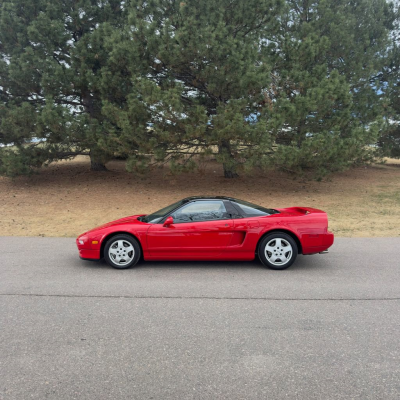 1991 Acura NSX in Formula Red over Black