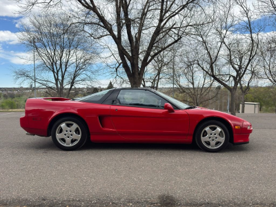 1991 Acura NSX in Formula Red over Black